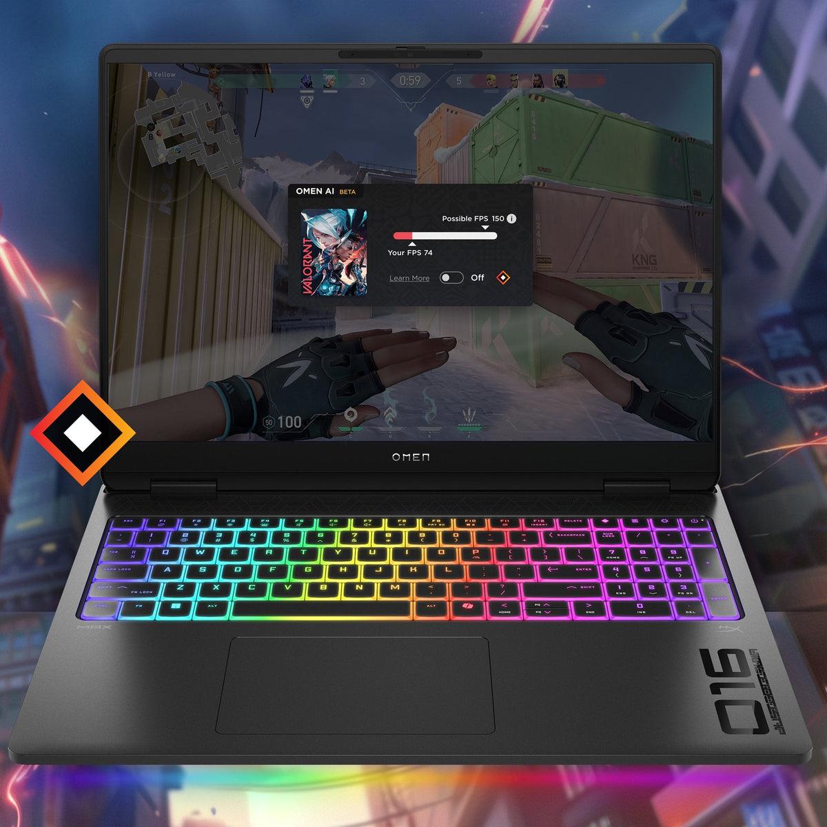 Portátil Gaming Hp Omen Max 16 Ah0041ns 16" Wqxga Intel Core Ultra 9 275hx 32 Gb Ram 1 Tb Ssd Geforce Rtx 5070 Ti Sin Sistema Operativo