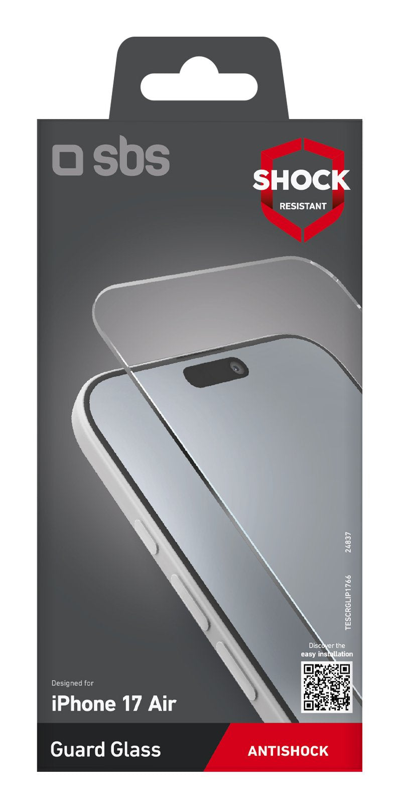 EAN 8018417524820 - SBS TESCRGLIP1766 protector de pantalla o trasero para teléfono móvil Apple 1 pieza(s) imagen 2