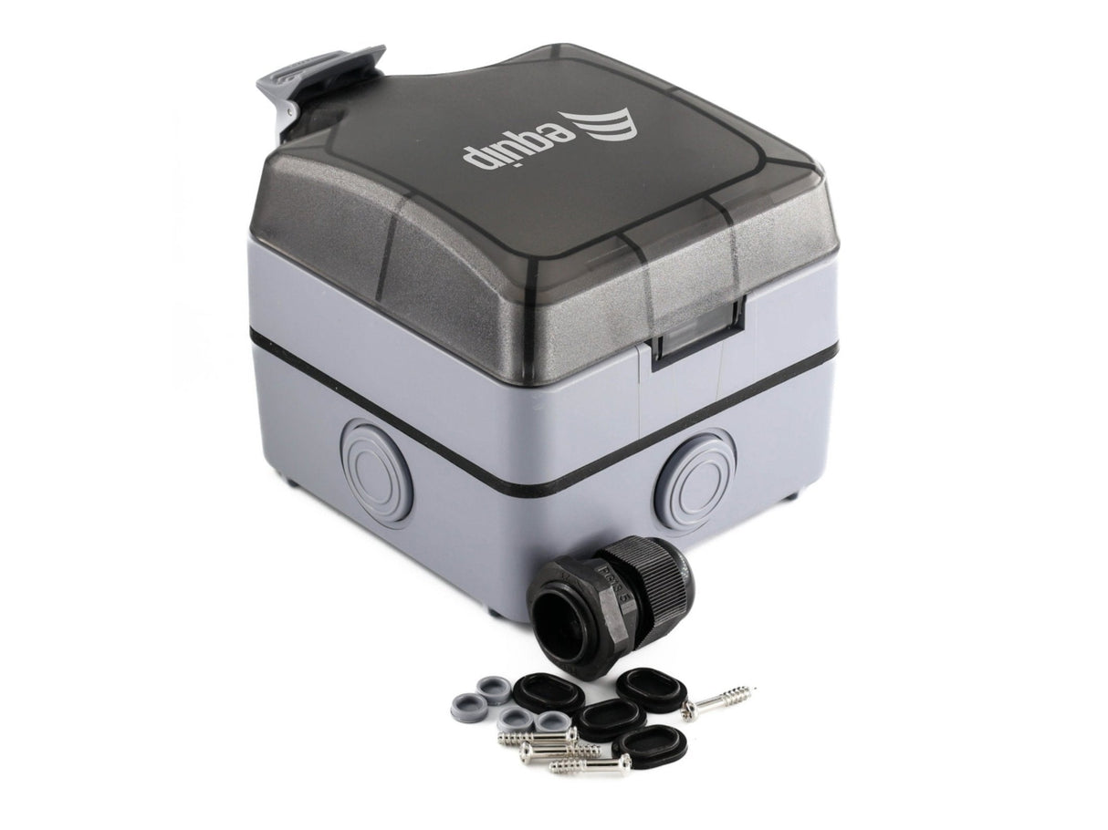 Equip Aufputzdose 1-Port Keymone Ungeschirmt Outdoor Gris