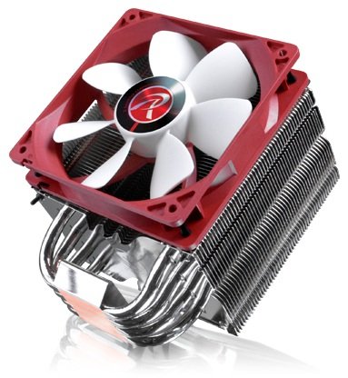 Raijintek Themis Evo Procesador Enfriador 12 Cm Metálico, Rojo, Blanco