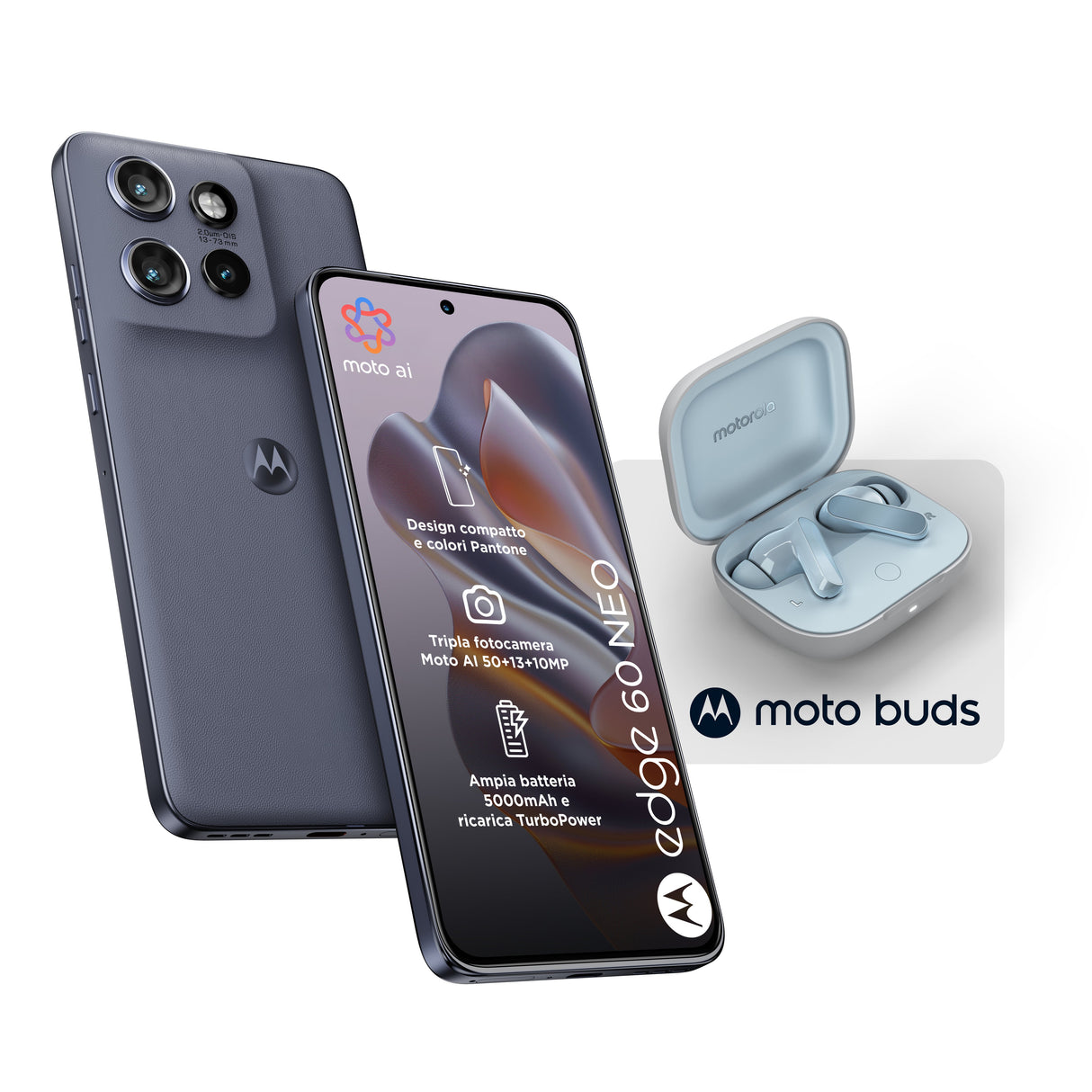 EAN 8033779084171 - Motorola edge 60 neo + Moto Buds PG38C05749 16,1 cm (6.36") SIM doble Android 15 5G USB Tipo C 8 GB 256 G imagen 1