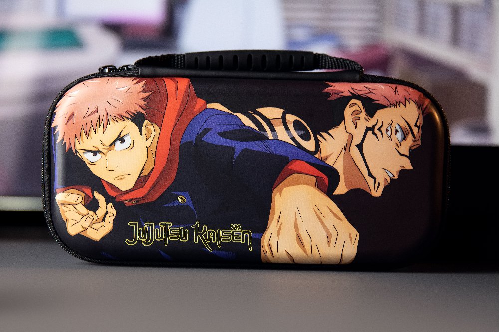 Funda Konix Switch Jujutsu Kaisen Compatible Con Switch Y Version Lite Red Para Amacenaje Color Negra