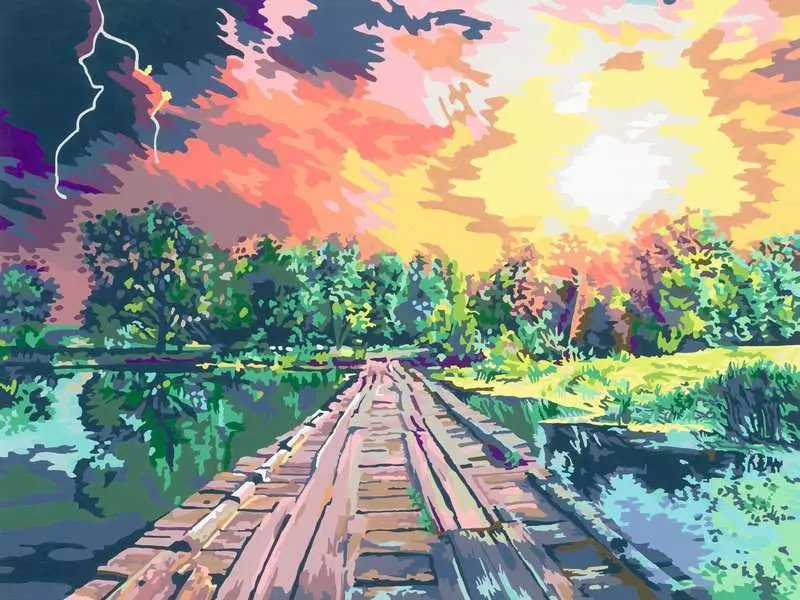 Edición De Lienzo De Ravensburger Creart - Luz Mágica, Pintura 23912