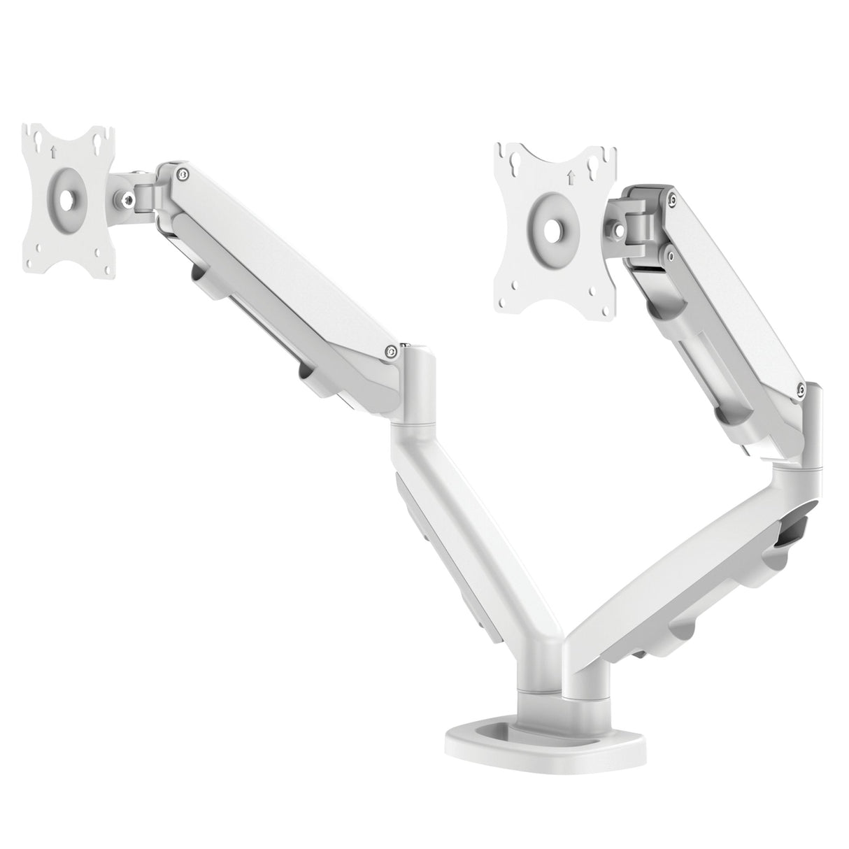 Fellowes Eppa Brazo Para Monitor Doble - Hasta 39" Y 8kg - Ajustable Con Muelle De Gas - Color Blanco
