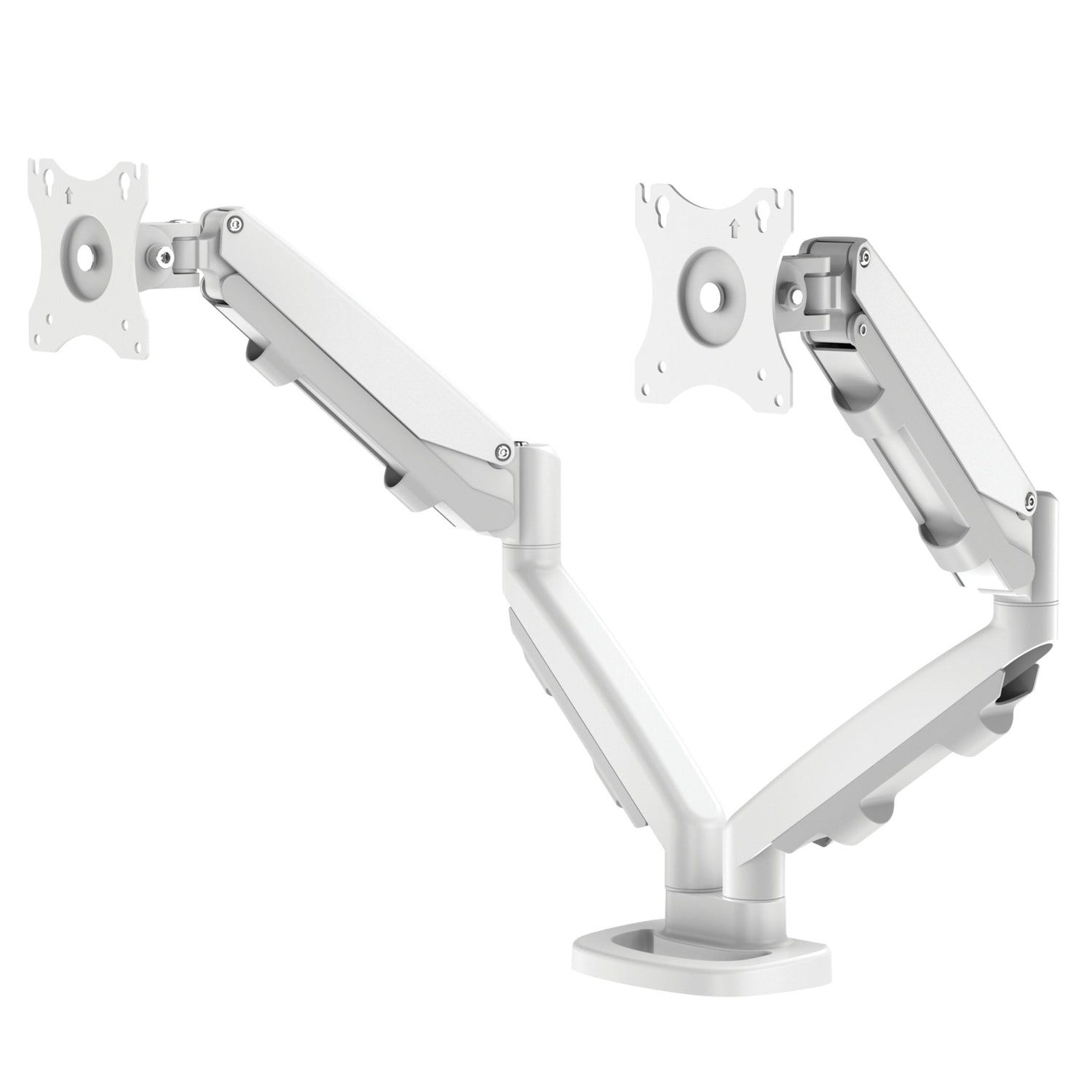 Fellowes Eppa Brazo Para Monitor Doble - Hasta 39" Y 8kg - Ajustable Con Muelle De Gas - Color Blanco