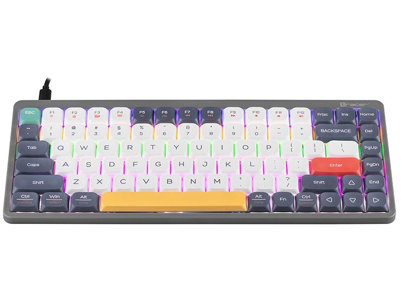 Teclado Mecánico Tracer Fina 84 Grey (Outemu Red Switch) Trakla47279