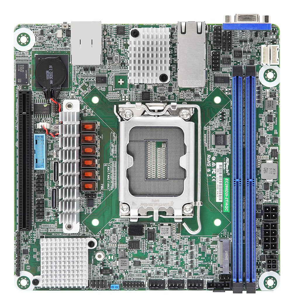 EAN 4711430521831 - Asrock EC266D2I-2T/AQC placa base Intel C266 LGA 1700 mini ITX imagen 1