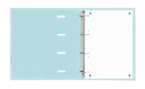 Oxford Carpeta Anillas Ebinder 4x25mm Live&Go Polyfoam C/Recambio A5+ Dots Pastel