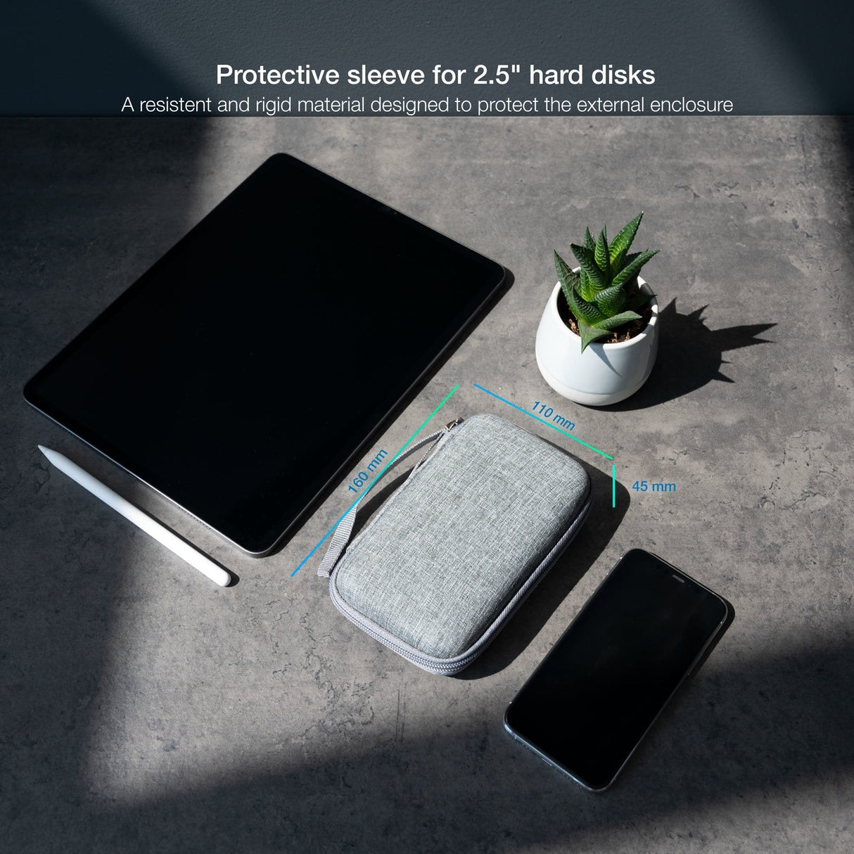 Tooq Estuche Protector Para Caja Externa De 2.5? - Gris