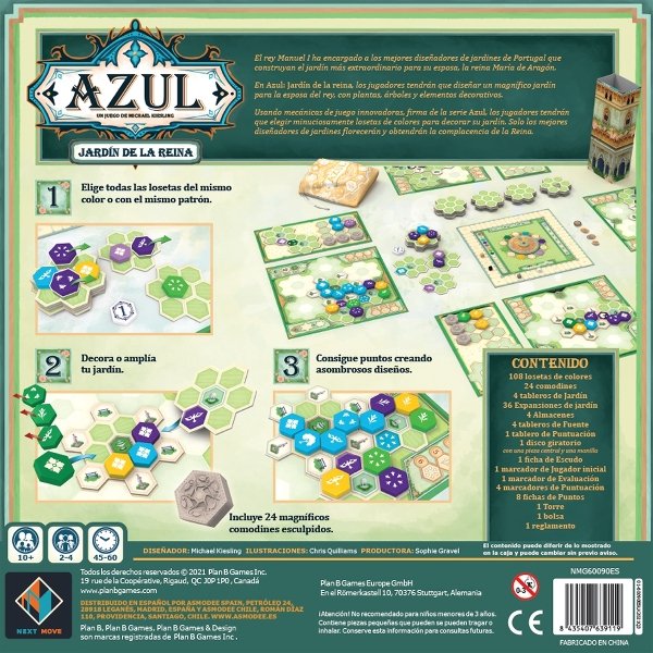 EAN 8435407639119 - Asmodee Azul Azul Jardín de la Reina Juego de mesa Simulación económica imagen 4