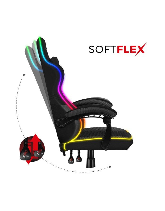 EAN 5903796013160 - Huzaro FORCE 4.4 RGB Silla para videojuegos de PC Asiento (de seguridad) de butaca Negro imagen 6