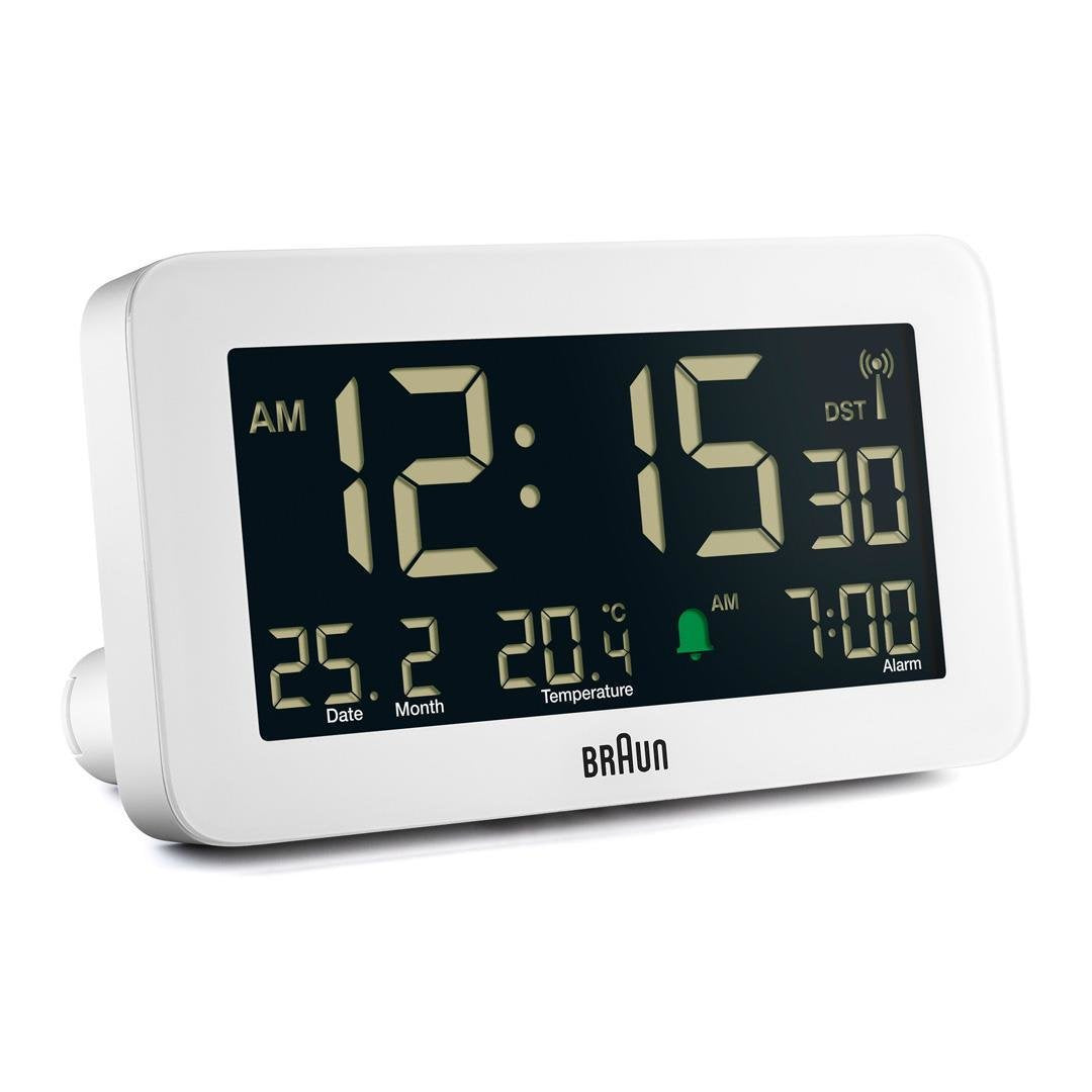 Braun Bc10 Dcf-W Radio Alarm Clock White