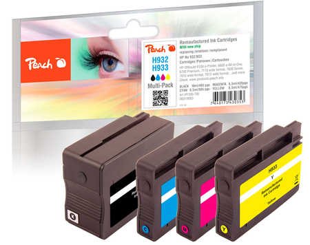Peach 0f319883 Tinta Negro H932 H933, Azul, Magenta, Amarillo 4 Pieza(S)