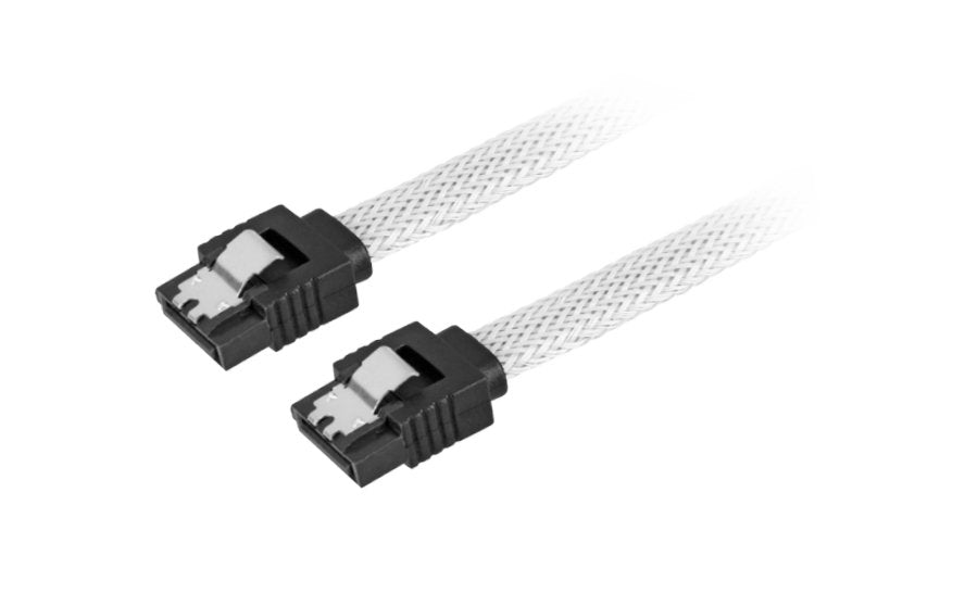 Sharkoon Sata 3 Cable De Sata 0,6 M Sata 7-Pin Negro, Blanco
