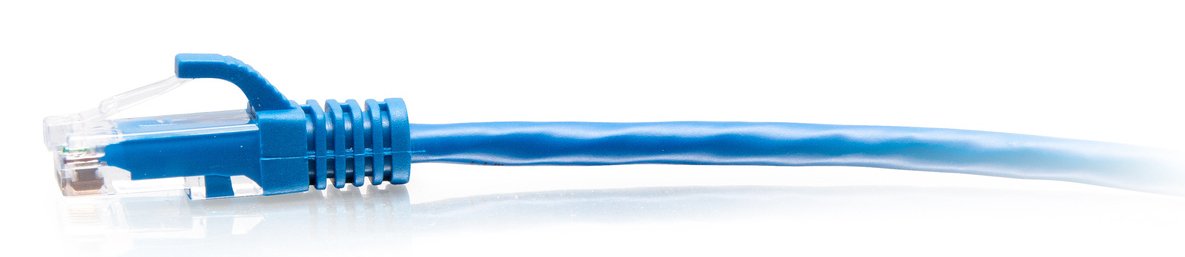 C2g 3ft (0.9m) Cat6a Snagless Unshielded (Utp) Slim Ethernet Network Patch Cable Blue Cable De Interconexión Rj-45 (M) A Rj-45 (M) 90 Cm 4.8 Mm Utp Cat 6a Moldeado Sin Enganches Azul