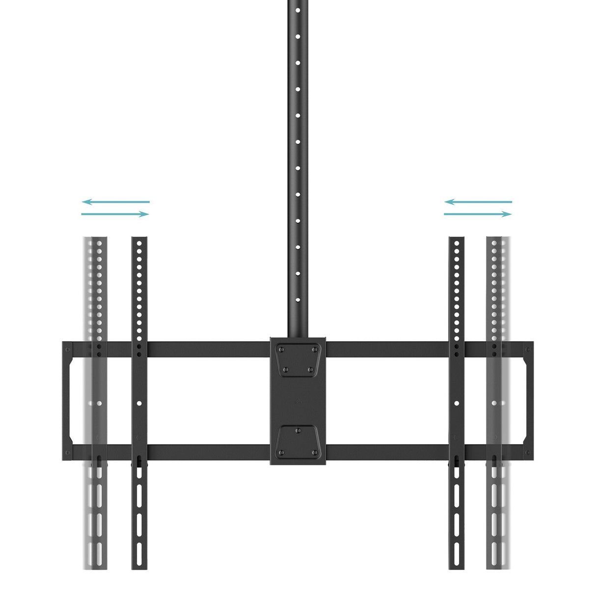 Soporte Techo Pant. 50-100" Gira/Incli/Exten Negro