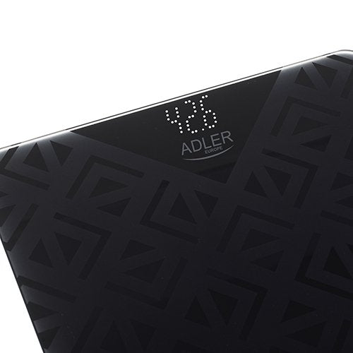 Adler Ad 8170 Bascula De Baño - 180 Kg, Negro