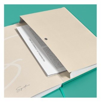 Oxford Libreta Cosida Signature T. Flexible A5 104h Dots Turquesa