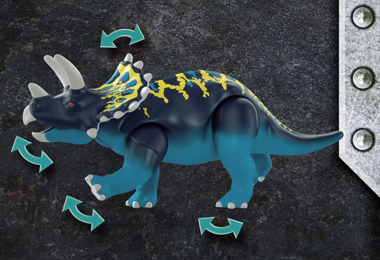 Playmobil 70627 Triceratops: Disturbios Por Las Piedras Legendarias