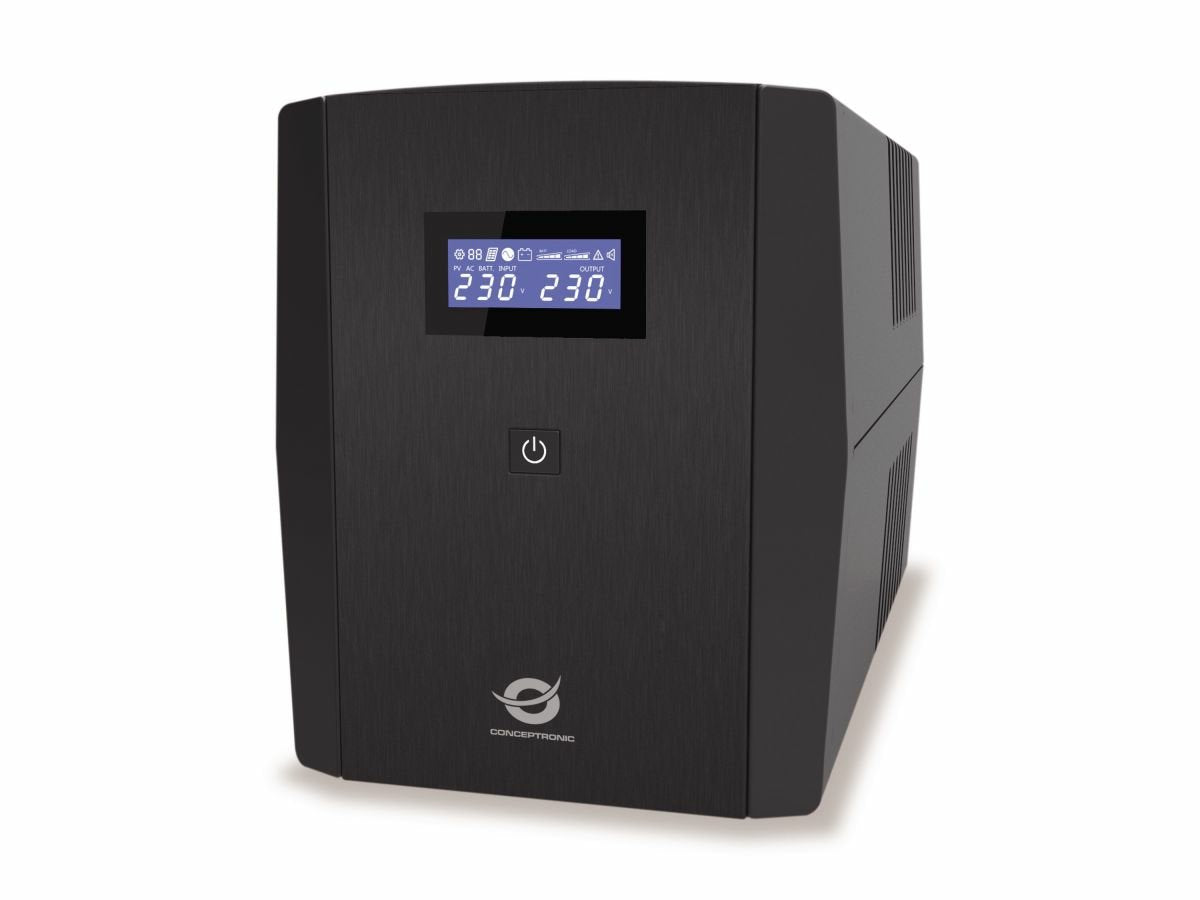 Conceptronic Zeus Usv 1500va 900w Schuko Ups Mart Lan Sw