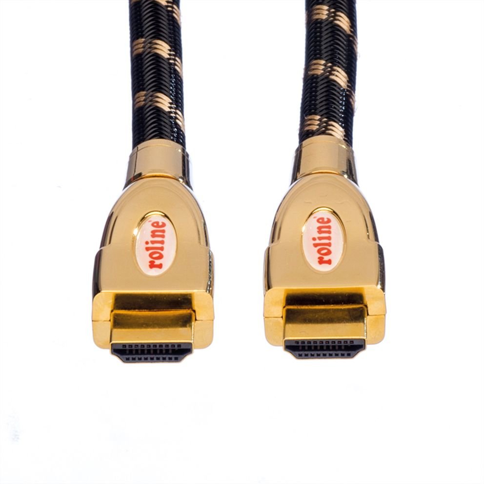 EAN 7611990131945 - ROLINE 11.04.5690 cable HDMI 1 m HDMI tipo A (Estándar) Negro, Oro imagen 4