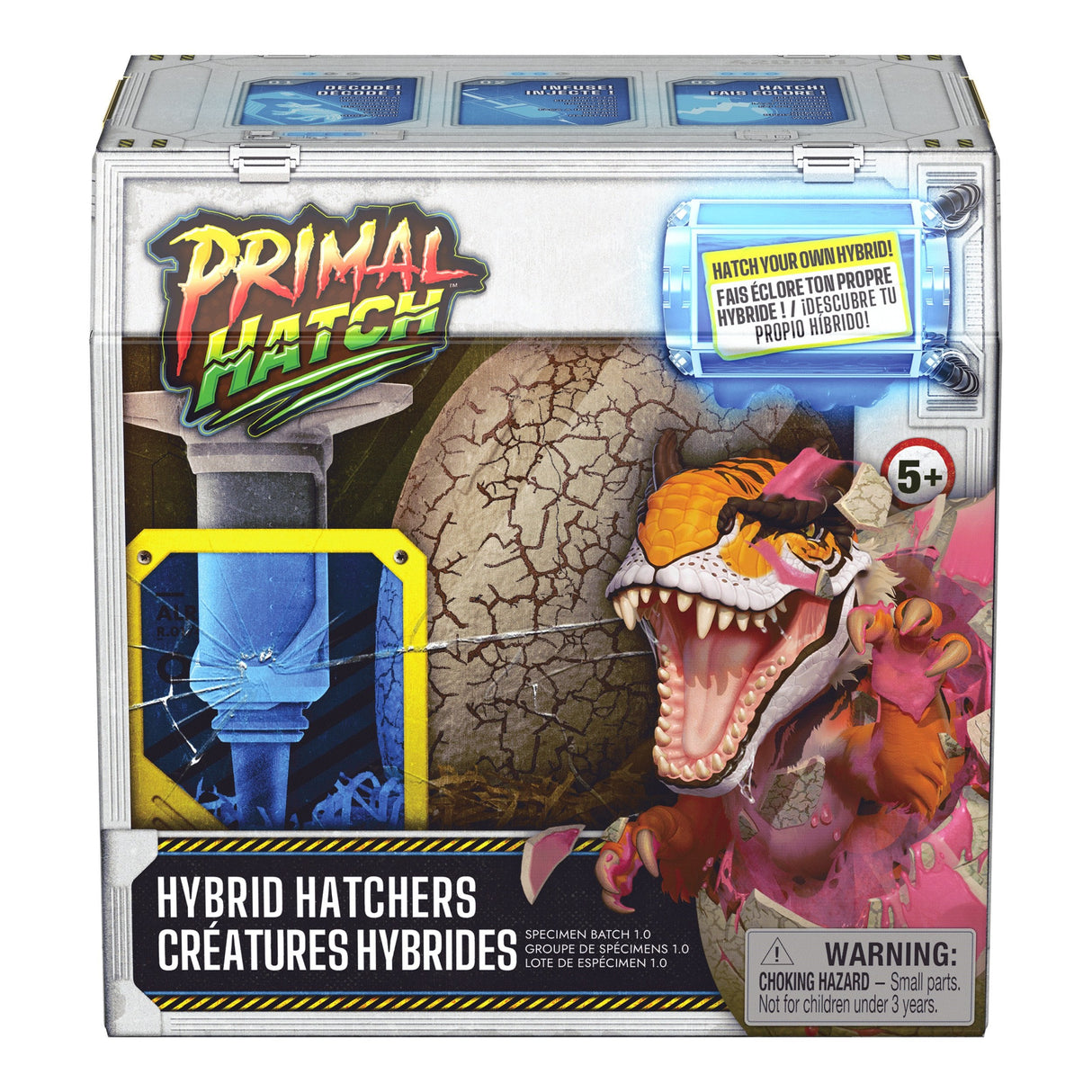 Spin Master Primal Hatch Hybrid Dinos - Figura De Acción De Dino En Huevo, Figuras De Juguete, Artículos Surtidos, Una Figura 6075091