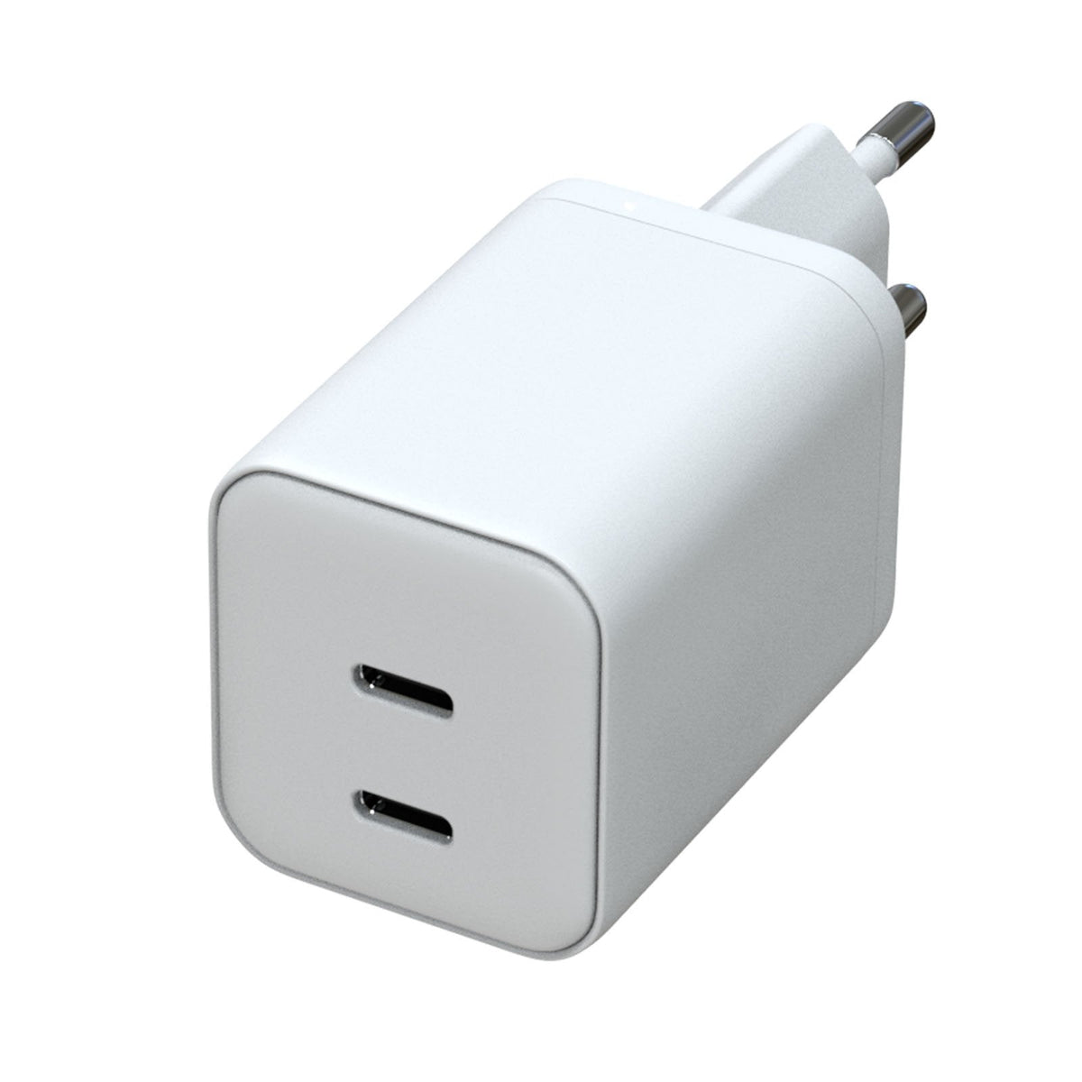 Akyga Wall Charger Ak-Ch-29 45w 2x Usb-C Pd Gan 5-20v 2.25-3a White