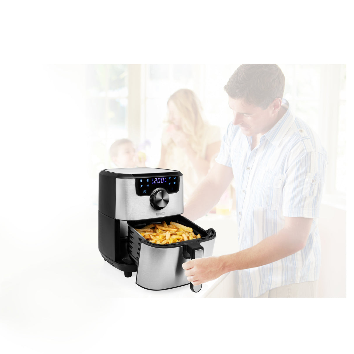 EAN 8713016091499 - Princess 182033 Sencillo 4,5 L Independiente 1500 W Freidora de aire caliente Plata imagen 15