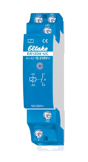 Eltako Er12dx-Uc Schaltrelais 1s (V) Potenzialfrei 16a 22100002