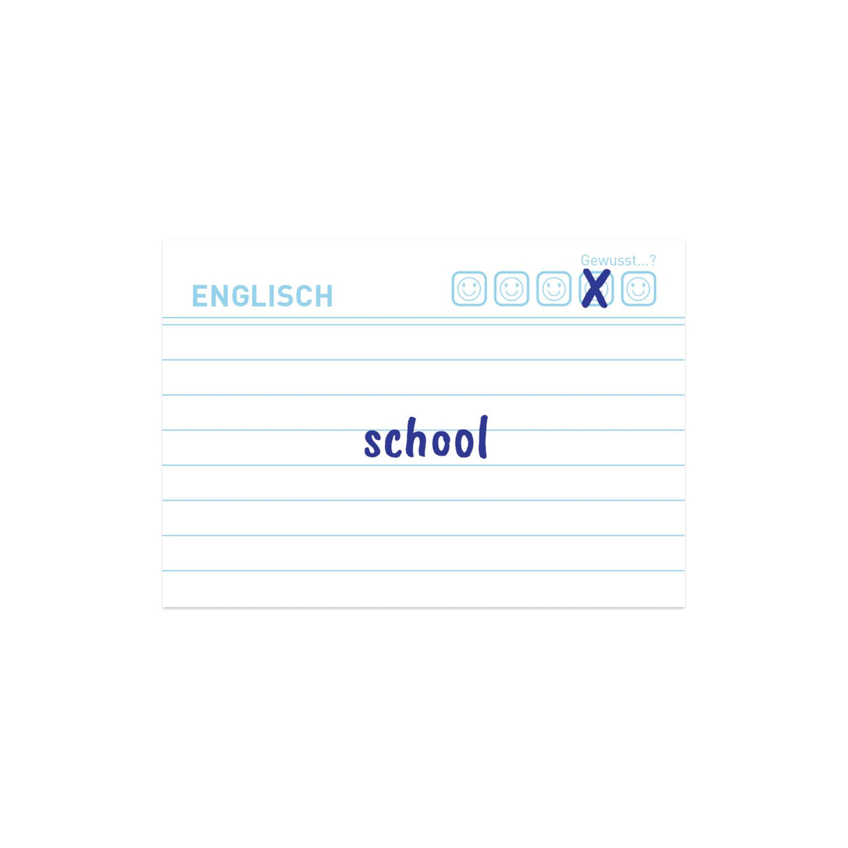 Herlitz Karteikarte A8 Vocablen Liniert Blanco Bl.Engel 100er