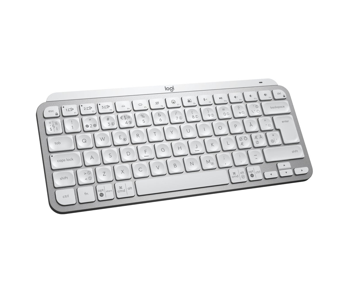 Logitech Mx Keys Mini For Business Teclado Oficina Rf Wireless + Bluetooth Qwerty Nórdico Aluminio, Blanco