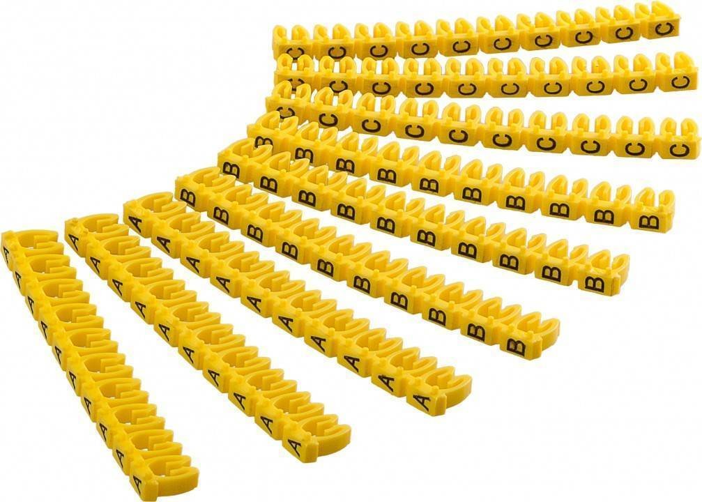 EAN 4040849725166 - Goobay 72516 soporte para manguito de identificación de conductor Amarillo PVC 90 pieza(s) imagen 1