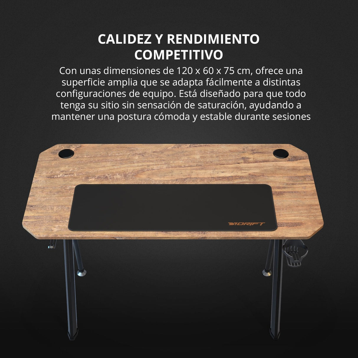 Mesa Gaming Drift Dz175 Avanzado Madera
