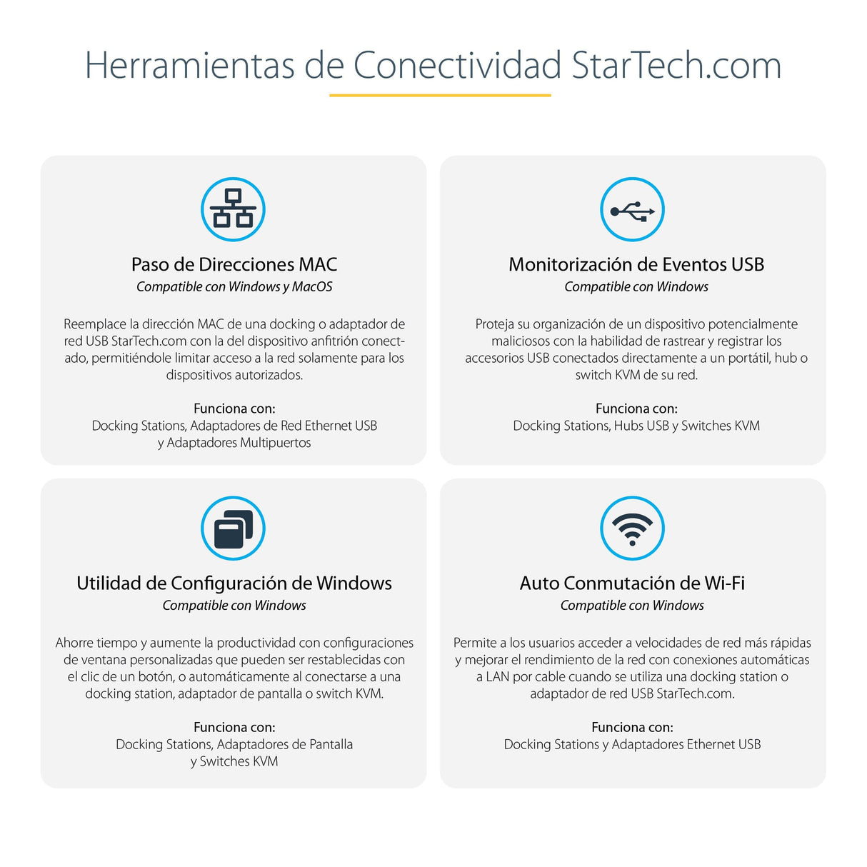 EAN 0065030895064 - StarTech.com TB4CDOCKUE base para portátil y replicador de puertos Alámbrico Negro, Gris imagen 11