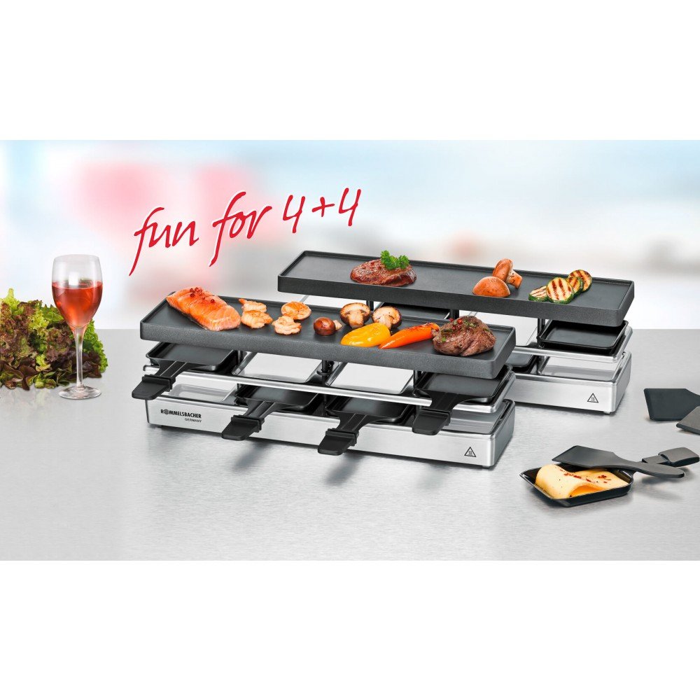 EAN 4001797239501 - Rommelsbacher RC 1600 parrilla de interior 8 personas(s) 795 W Negro, Plata imagen 3