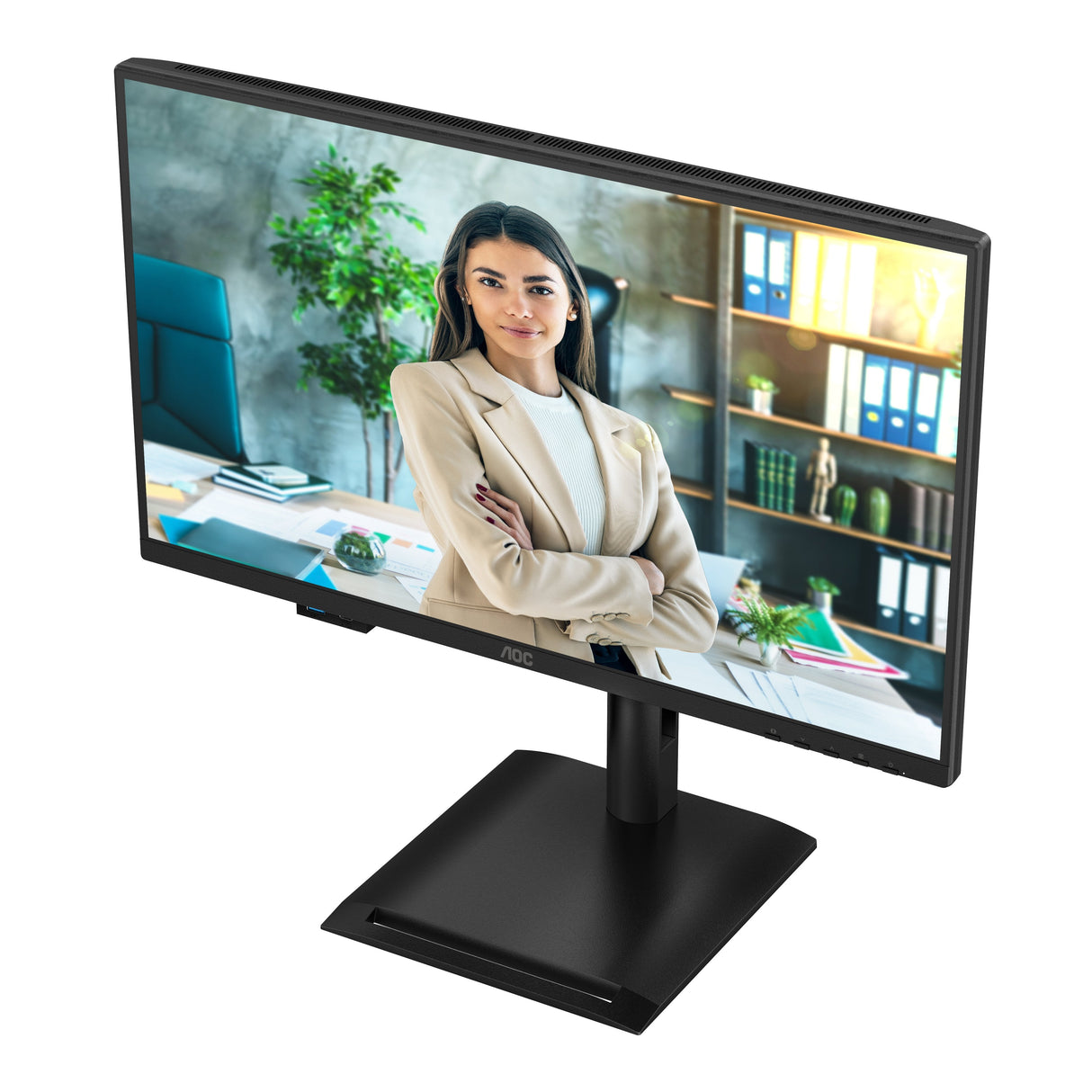 Monitor Aoc 24p4u 23.8" 1920 X 1080 Pixeles Full Hd Negro