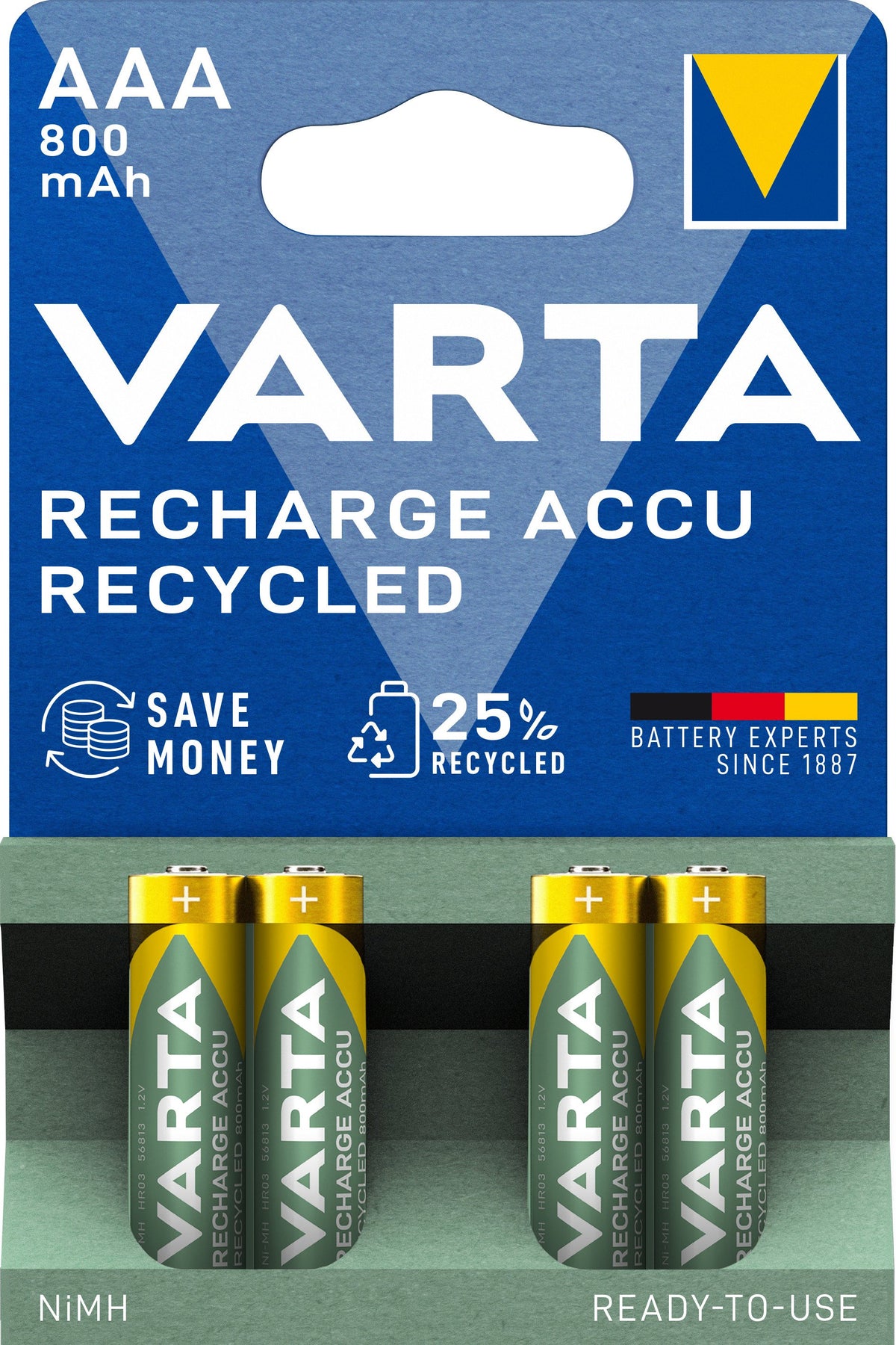 EAN 4008496931545 - Varta 56813 101 404 pila doméstica Batería recargable AAA Níquel-metal hidruro (NiMH) imagen 3