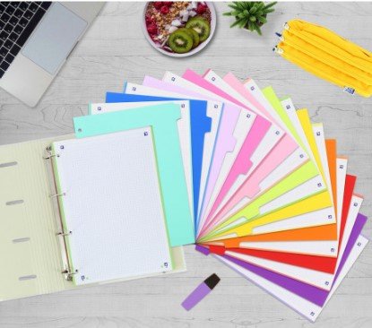 Oxford Juego Separadores 10 Posiciones Pp 500 Micras A4 C/Surtidos