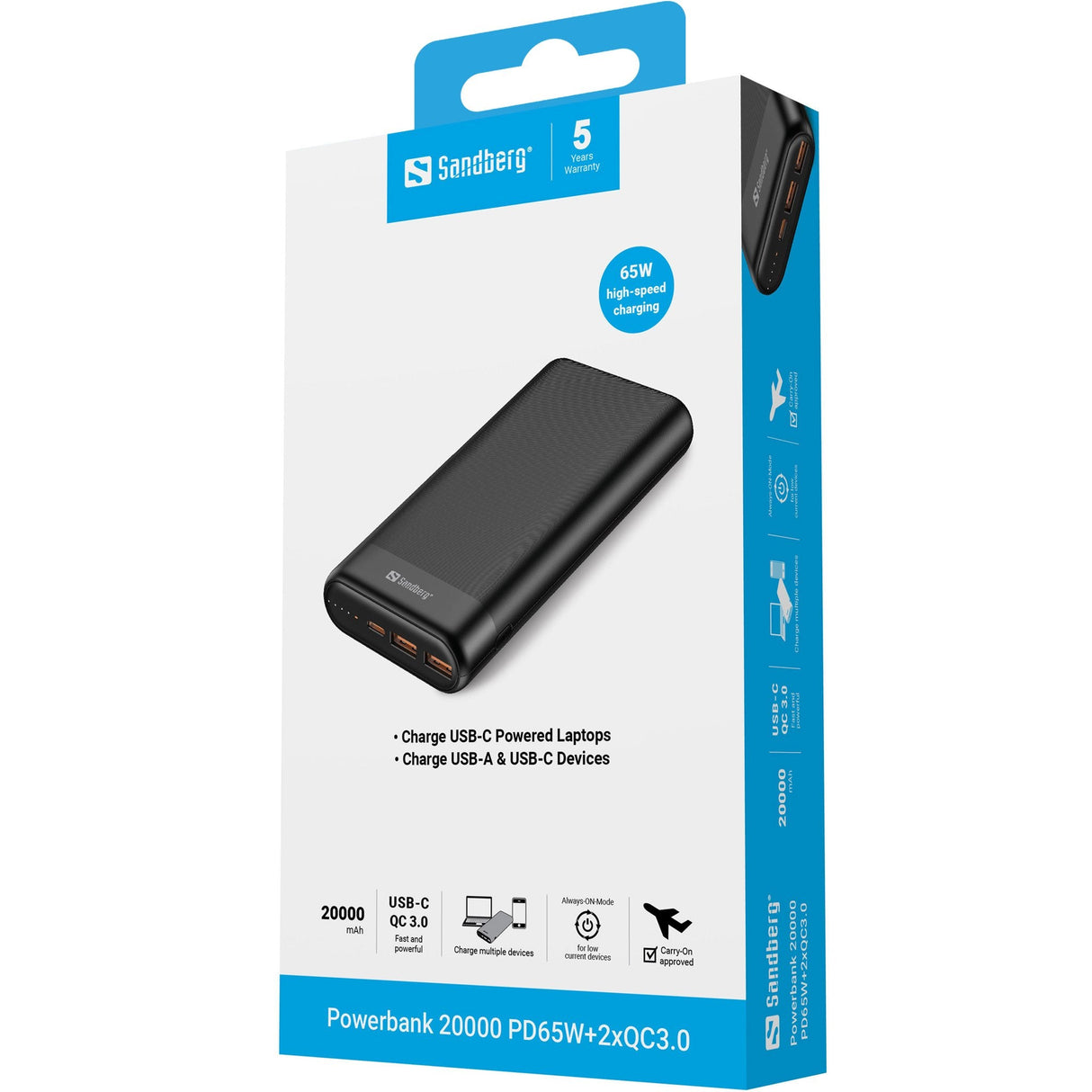 EAN 5705730420627 - Sandberg 420-62 batería externa Ión de litio 20000 mAh Negro imagen 4