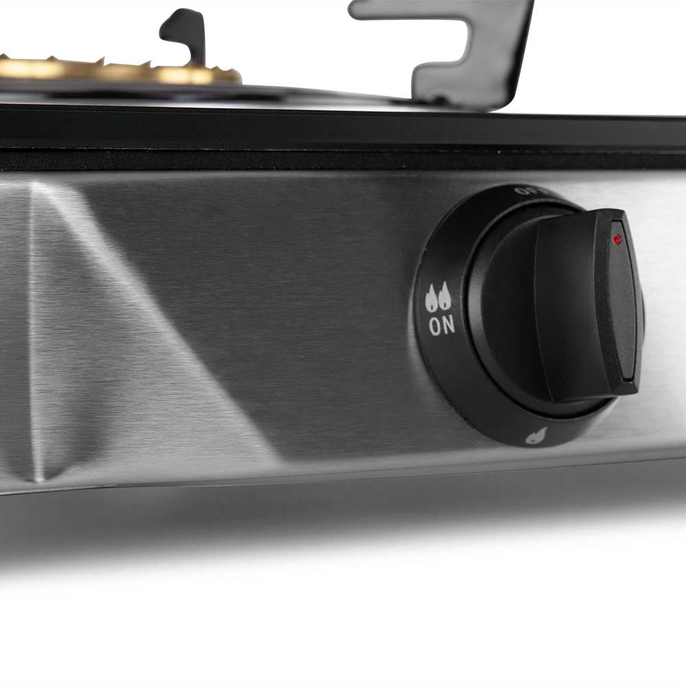 EAN 8435568400696 - Orbegozo FO 2720 Negro, Acero inoxidable Encimera Encimera de gas 2 zona(s) imagen 3