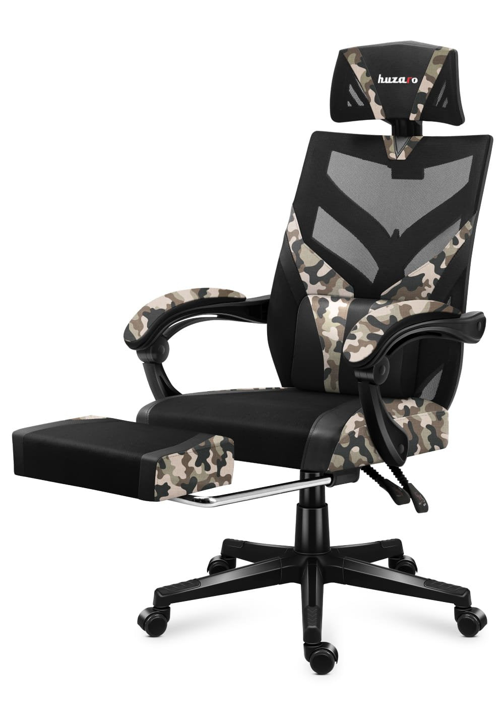 EAN 5903796011326 - Huzaro Combat 5.0 Silla para videojuegos de PC Asiento de malla Negro, Camuflaje imagen 5