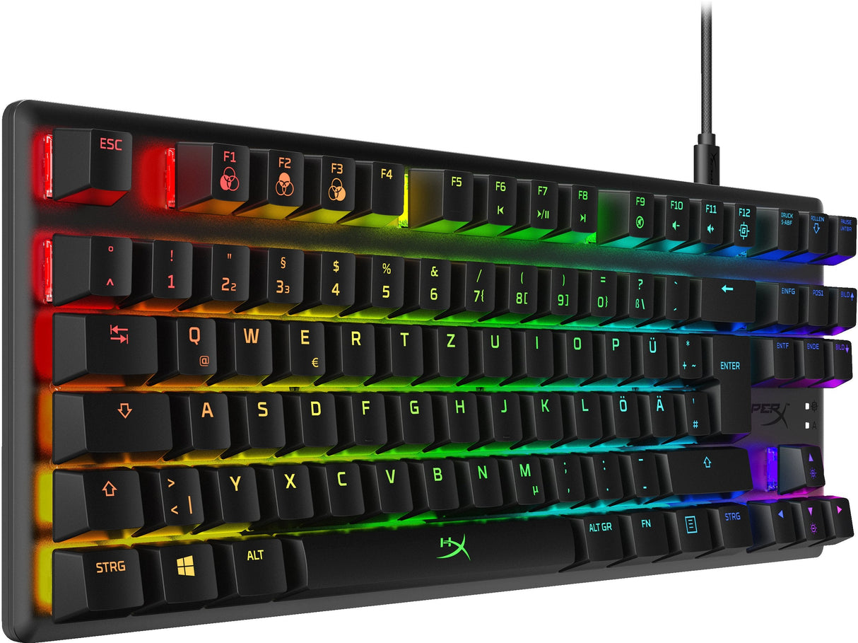 Teclado Aleman Hyperx Alloy Origins Core - Mecánico Gaming - Hx Red (Distribución De Alemania)