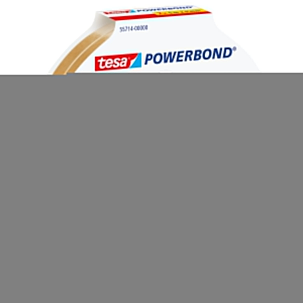 Tesa Cinta Adhesiva De Montaje Estrecha Doble Cara Powerbond 2 Rollos 9mm X 5m Transparente