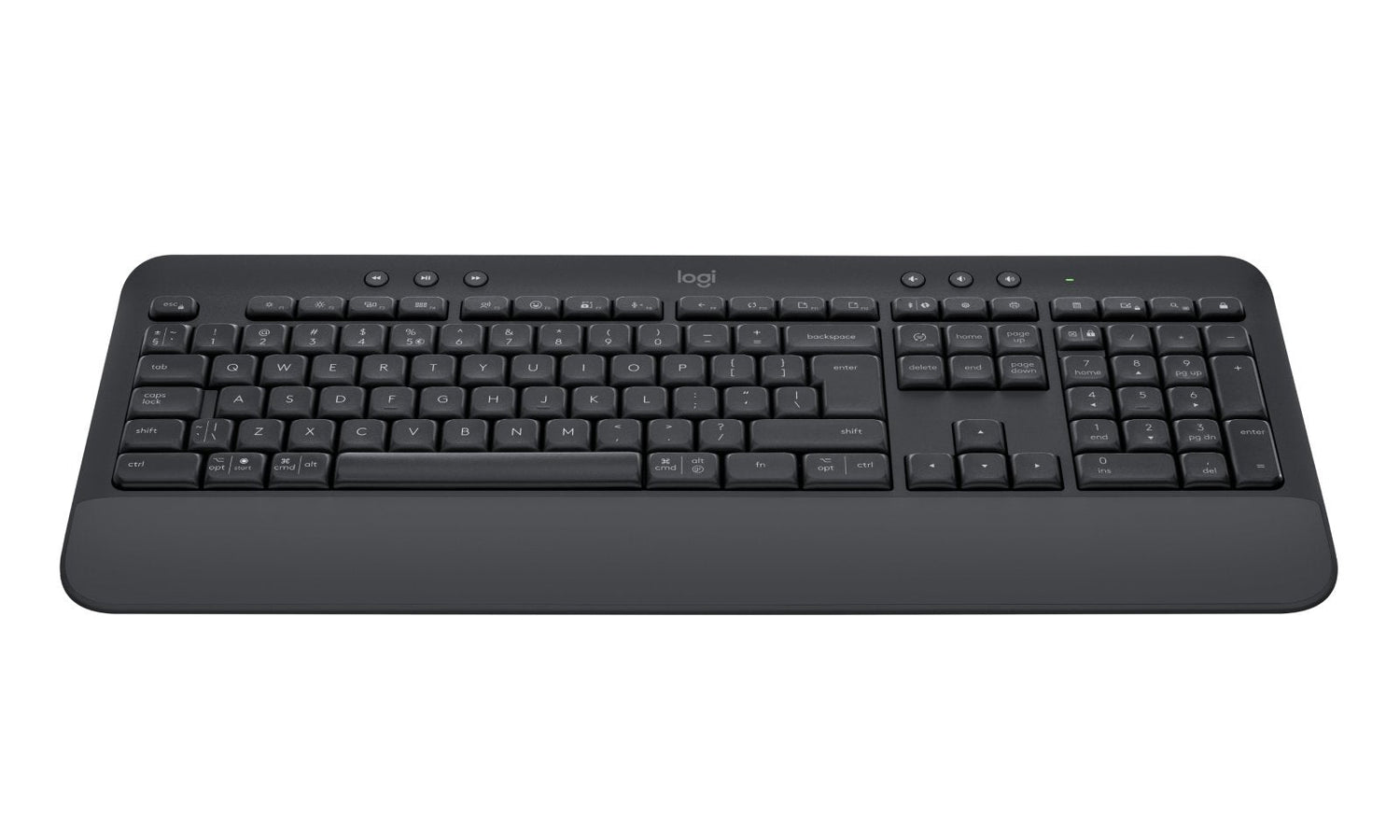 Teclado Ingles Logitech Signature K650 Bluetooth Qwerty Internacional De Ee.Uu. Grafito
