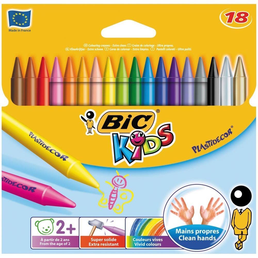 Ceras Plasticas Plastidecor Estuche 18 Unidades Surtidas Bic875771