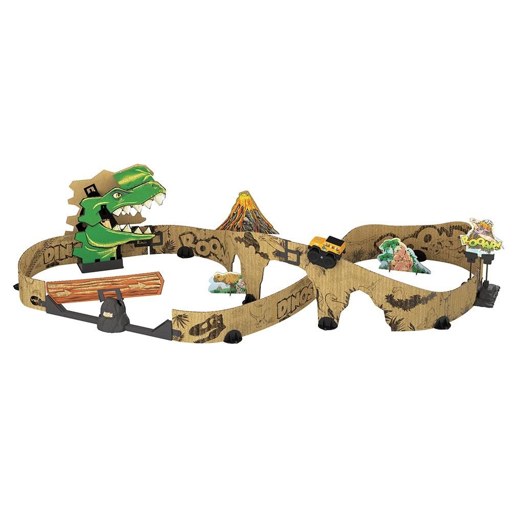 Vtech Car Board Racers-Dino Adventure Set, Ferrocarril 80-563304