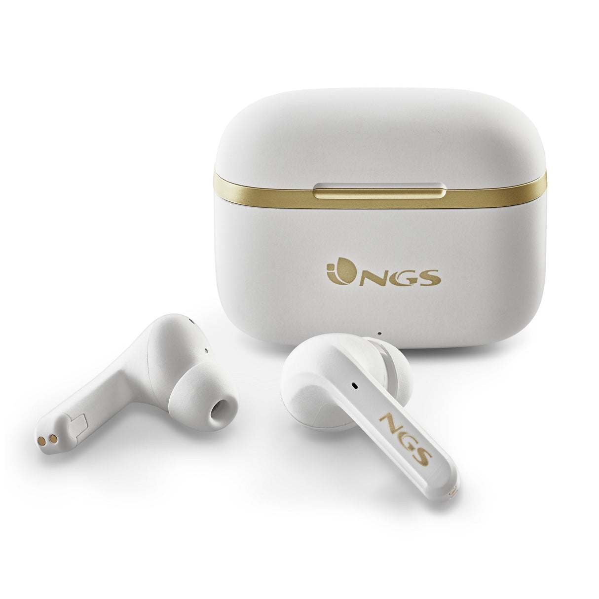 Ngs Anc Bt Earphones Artica Trophy White Auricular Con Cancelación De Ruido -Compatible Con Tws- Autonomía De Hasta 20 Hrs -Botones Táctiles