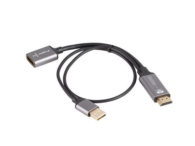 EAN 5901969441475 - Lanberg AD-HD-DP-02 adaptador de cable de vídeo 0,2 m HDMI tipo A (Estándar) DisplayPort Plata imagen 1