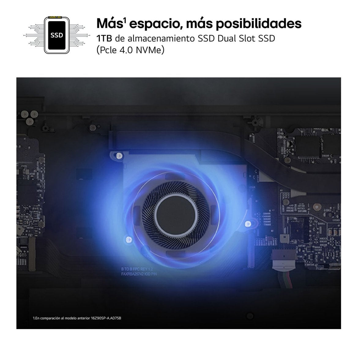 Portatil Lg 16zd90sp-A.Ax78b Ultra7 32gb 1tb Ssd