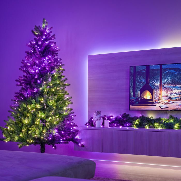 Twinkly Strings 250 (Tws250stp-Beu) Luces Inteligentes Para El Árbol De Navidad 250 Led Rgb 20 M